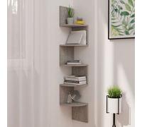 Wall Corner Shelf Wall Mounted Shelf Floating Shelf Engineered Wood vidaXL