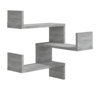 Wall Corner Shelf Wall Rack Wall-mounted Storage Shelf Engineered Wood vidaXL