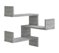 Wall Corner Shelf Wall Rack Wall-mounted Storage Shelf Engineered Wood vidaXL