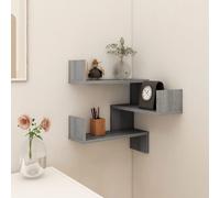 Wall Corner Shelf Wall Rack Wall-mounted Storage Shelf Engineered Wood vidaXL