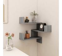 Vidaxl Wall Corner Shelf White 40X40X50 Cm Engineered Wood