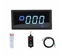 Wall Counter Scoreboard Timer Display Controller With Wired Button Box And Remotes Aluminum Alloy Housing Single-Sided Large Digits Suitable For Gyms Schools, 1.8 Inch 4-Digit, style to 11