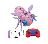 Wall Crawler Car - Rechargeable Bee Drone, Vacuum Suction Ceiling Climbing Electric Robot with LED Eyes | Remote Control Stunt Vehicle for Age 3+ Boys Girls Kids Birthday Home Party