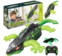 Wall Crawler Gecko Remote Control Cars, Glow in The Dark Wall Climbing Gecko RC Toy Lizard Toys for Kids, Electric Wall Crawling Crawler Lizard Robot Birthday Gifts for Boys Girls Teens Ages 4 5 7 8 +