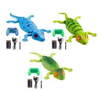 Wall Crawling Gecko - 2-mode Remote Control, Rechargeable Light Up Robot, RC Animal Toy, Climbing Electronic | Gift For Preschoolers Kindergarten Students Boys Girls Kids Daughter Son