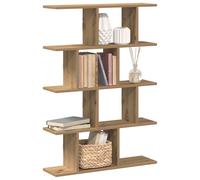 Wall Cube Shelf 12 Compartments 70x18x100cm Engineered Wood Artisan Oak Modern
