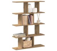 Wall Cube Shelf 12 Compartments 70x18x100cm Engineered Wood Artisan Oak Modern