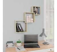 Vidaxl Cube Wall Shelf Concrete Grey 68X15X68 Cm Engineered Wood