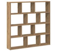 vidaXL Wall Cube Shelf 12 Compartments Artisian Oak Engineered Wood