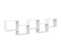 Wall Cube Shelf Floating Storage Shelf 5 Compartments Engineered Wood vidaXL