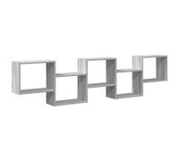 Wall Cube Shelf Floating Storage Shelf 5 Compartments Engineered Wood vidaXL