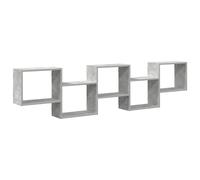 Wall Cube Shelf Floating Storage Shelf 5 Compartments Engineered Wood vidaXL