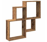 Wall Cube Shelf Hanging Wall-Mounted Floating Shelf Engineered Wood vidaXL
