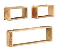 Wall Cube Shelf Set Storage Shelf Display Wall Mounted Shelf 3 Piece vidaXL