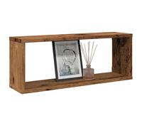 Wall Cube Shelves 2pcs Old Wood Engineered Wood 60x15x23cm Floating Rustic Shelf