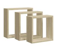 Wall Cube Shelves Bookcase Storage Shelf Display Hanging Shelf 3 pcs vidaXL