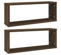 Wall Cube Shelves Wall Rack Wall-mounted Storage Shelf Engineered Wood vidaXL