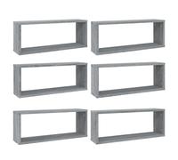 Wall Cube Shelves Wall Rack Wall-mounted Storage Shelf Engineered Wood vidaXL