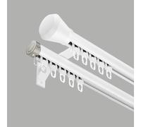 Wall Curtain Tracks - Versatile Sliding Rods for Dividers, Shower, and Camper (A, 1.7m/5.6ft) - Ideal for Home and Outdoor Use