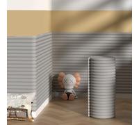 Wall Cushion Padding for Kids Autism, Widen 60 CM Padded Wall Panels Self-Adhesive, DIY Peel and Stick Headboard Panels, Anti-Collision Wall Padding, Upholstered Wall Panels(Gray,60 * 1000 CM)