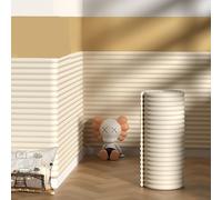 Wall Cushion Padding for Kids Autism, Widen 60 CM Padded Wall Panels Self-Adhesive, DIY Peel and Stick Headboard Panels, Anti-Collision Wall Padding, Upholstered Wall Panels(White,60 * 100 CM)