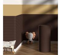 Wall Cushion Padding for Kids Autism, Widen 60 CM Padded Wall Panels Self-Adhesive, DIY Peel and Stick Headboard Panels, Anti-Collision Wall Padding, Upholstered Wall Panels(Coffee color,60*100 CM)