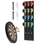Wall Dart Holder - Party Accessory with Twelve Slots | Dart Display Stand for Games Room, Office, Playground, Basement, Pubs, Clubs, Tournaments,