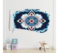 Wall Decal Art Wall Tattoo 3D Smashed Flowers Removable Wall Sticker Room Mural Decals Plant Self Adhesive Poster Tattoo Kids Sticker Mural Boy Bedroom Decor