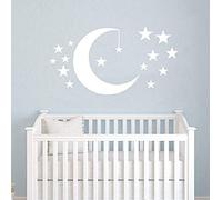 Wall Decal Moon and Stars Decals Cloudy Sky Baby Room Wall Decal Children Gift Bedroom Nursery Boy Girl Vinyl Stickers Wall Decor Playroom Murals