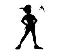 Wall Decal Peter Pan Cartoon Ship Pirates Hook Sticker Bedroom Kids Girls Boys Teenager Room Nursery Wall Decals for Baby Large - 67x102cm