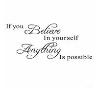 Wall Decal Sticker Vinyl Quote for Bedroom Mural Removable, DIY Home Room Decor Suitable for Glass, Ceramic Tiles, Air Conditioners, and Car Exteriors