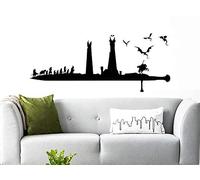 Wall Decal Sword LOTR Decor Silhouette Lord of The Rings Wall Art Lord of The Rings Dragon Gift Boys Bedroom NN65