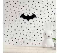Wall Decals Black Stars for Kids Room, 3-4-5centimeter Mix 112 Pcs, Easy to Peel Easy to Stick, Safe On Walls and Paint, Vinyl Decor by Bugybagy.