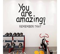 Wall Decals for Kids, Inspirational Wall Stickers, (Easy to Apply), Vinyl Wall Decor Art Living Room Bedroom Gym Office School Nursery Quotes Motivational Sayings Words Signs, You are Amazing 24"X20"