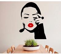 Wall Decals Hair Salon Beauty Salon Barbershop Hairdressing Salon Nail Salon Decor Girl Face Vinyl Sticker Manicure Wall Decor Murals Wall Decal