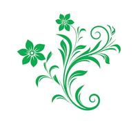 Wall Decals Paster Paper Aesthetic Ness Bloom Chic Foliage 54.6x58.1cm It Won't Fall Off Green