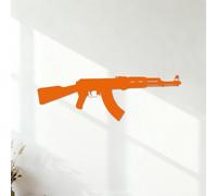 Wall Decals Paster Paper Ak47 Assault Rifle Garage Tattoo Boy Military 35.1x109.7cm Art Mural Painting Orange