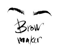 Wall Decals Paster Paper Brow Maker Makeup Eyebrows Master Beauty Salon 68x79.2cm Easy Installation Black