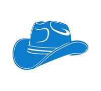 Wall Decals Paster Paper Cowboy Hat Texas Lone Star State 32x49.7cm Multi Color Selection Blue