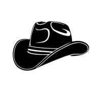 Wall Decals Paster Paper Cowboy Hat Texas Lone Star State 32x49.7cm Multiple Size Options Black