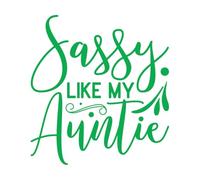 Wall Decals Paster Paper Cute Niece Gift from Aunt Matching Sassy Like 42x45.5cm Easy Installation Green