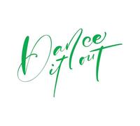 Wall Decals Paster Paper Dance It Out Hand Drawn Lettering Modern 32x48.7cm Removable Without Leaving Glue Green
