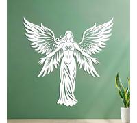 Wall Decals Paster Paper Elegant Angel with Wings 54.6x55cm Do not Damage the wall Surface White