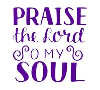 Wall Decals Paster Paper Hand Lettering Christian Quotes Sing 42x42.5cm Multiple Size Options Purple