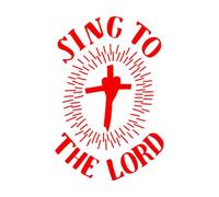 Wall Decals Paster Paper Hand Lettering Christian Quotes Sing 50.4x76cm Multi Color Selection Red