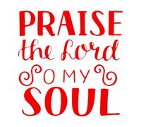 Wall Decals Paster Paper Hand Lettering Christian Quotes Sing 67.2x68cm Art Mural Painting Red