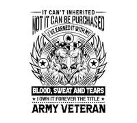 Wall Decals Paster Paper It Can't be Inherited it Can't be Bought I Earned it with My Blood Sweat and tears 49.4x65.3cm Can Modify and add Information Black