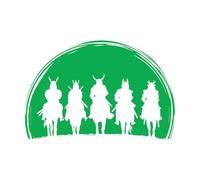Wall Decals Paster Paper Samurai Warriors Japan Sunset Riders 32x48.6cm Multiple Size Options Green