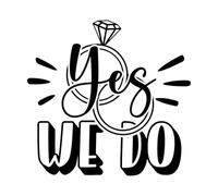 Wall Decals Paster Paper yes we do 42x44cm Multiple Size Options Black