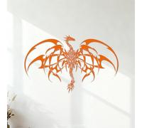 Wall Decals PVC Tribal Monsters Dragon Baby Magic Animals Anime Comics 54.6x87.2cm Equipped with Transfer Film kit Orange